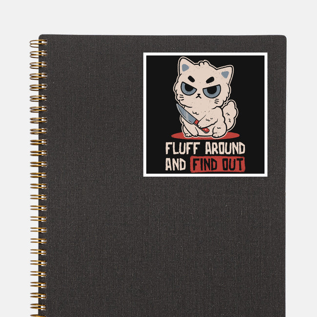 Fluff Around-None-Glossy-Sticker-koalastudio