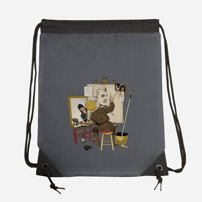 Inconceivable Portrait-None-Drawstring-Bag-retrodivision