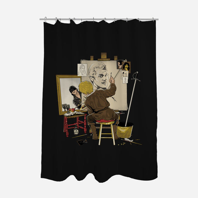 Inconceivable Portrait-None-Polyester-Shower Curtain-retrodivision