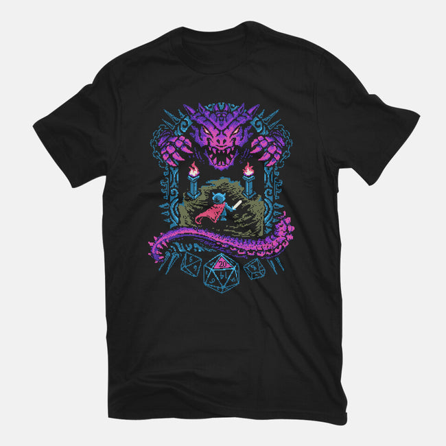 The Warrior And Dragon-Womens-Fitted-Tee-marsdkart