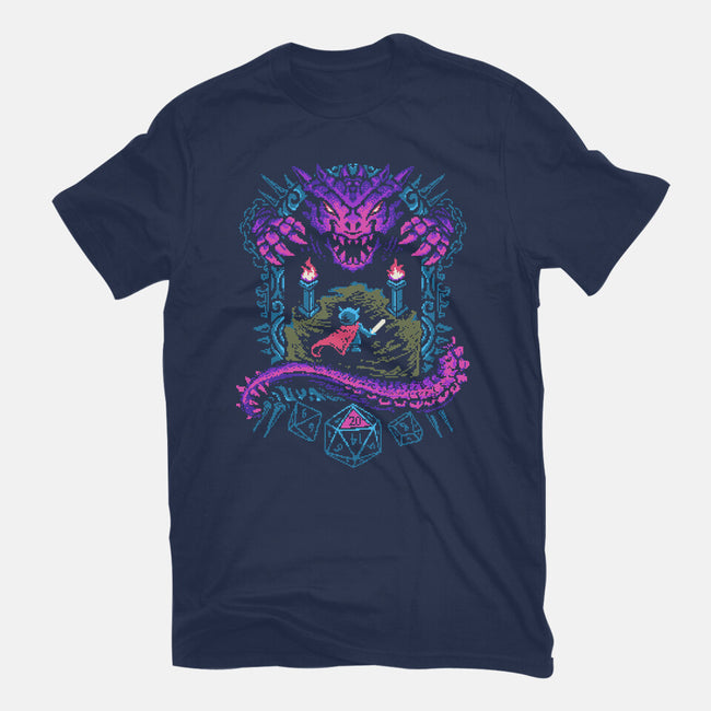 The Warrior And Dragon-Womens-Fitted-Tee-marsdkart