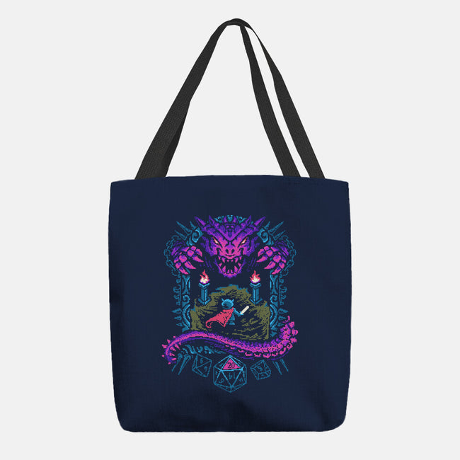 The Warrior And Dragon-None-Basic Tote-Bag-marsdkart