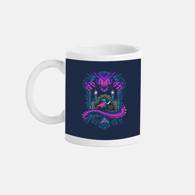 The Warrior And Dragon-None-Mug-Drinkware-marsdkart