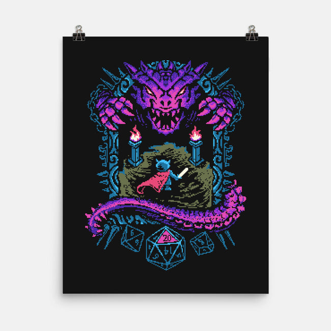 The Warrior And Dragon-None-Matte-Poster-marsdkart