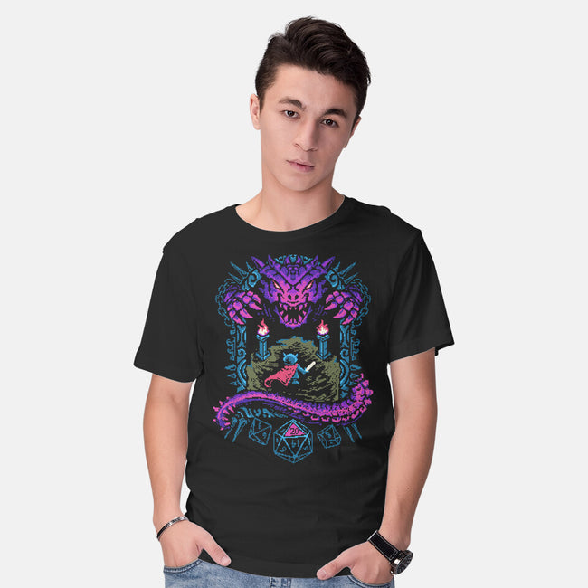 The Warrior And Dragon-Mens-Basic-Tee-marsdkart