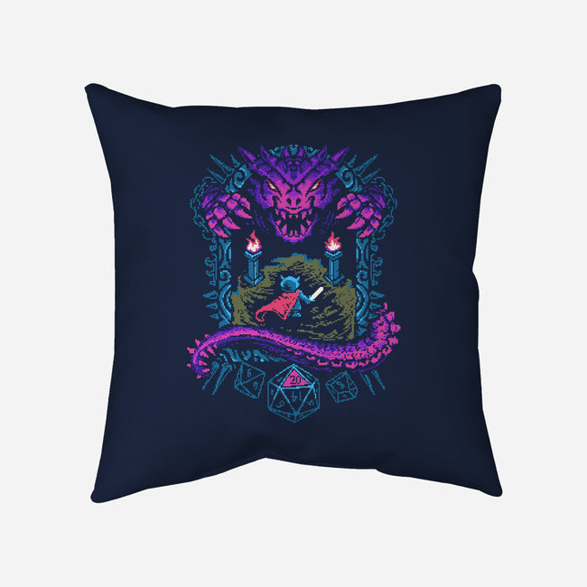 The Warrior And Dragon-None-Removable Cover w Insert-Throw Pillow-marsdkart