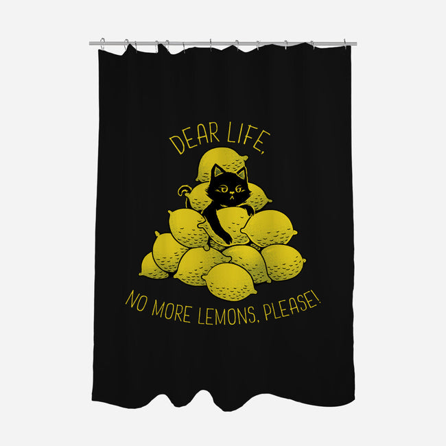 No More Lemons-None-Polyester-Shower Curtain-tobefonseca