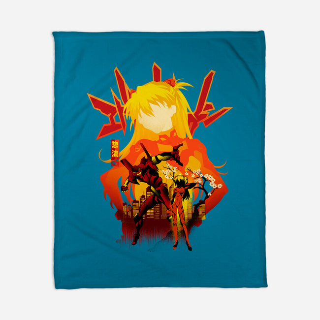 Asuka Silhouette-None-Fleece-Blanket-hypertwenty