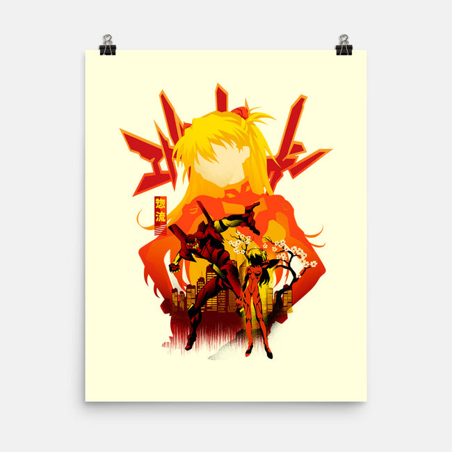 Asuka Silhouette-None-Matte-Poster-hypertwenty