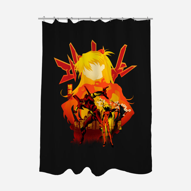 Asuka Silhouette-None-Polyester-Shower Curtain-hypertwenty