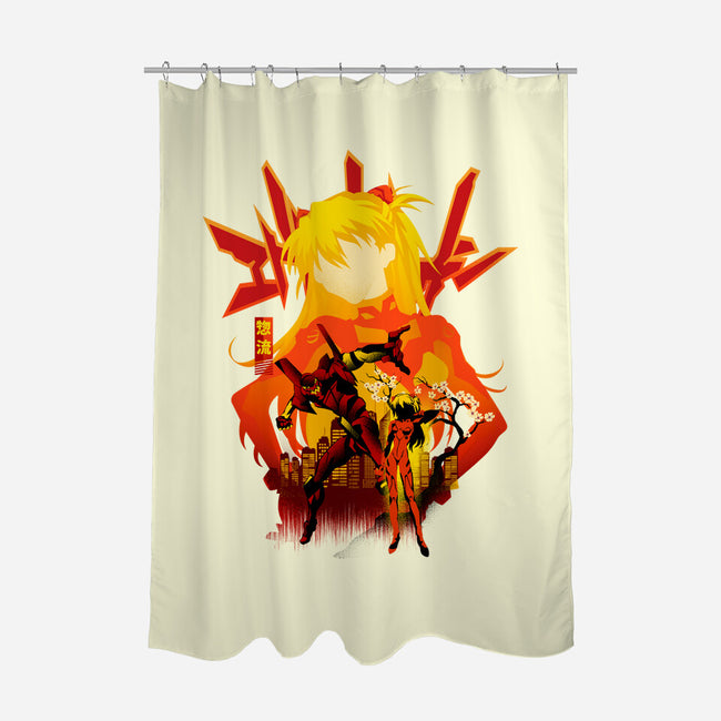 Asuka Silhouette-None-Polyester-Shower Curtain-hypertwenty