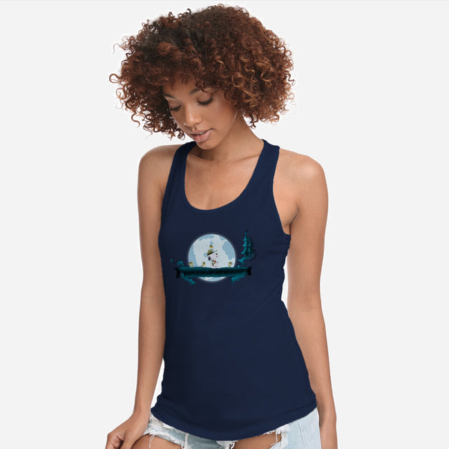 Snoopy Hakuna Matata-Womens-Racerback-Tank-MaxoArt