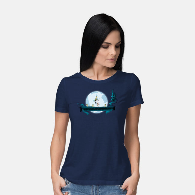 Snoopy Hakuna Matata-Womens-Basic-Tee-MaxoArt