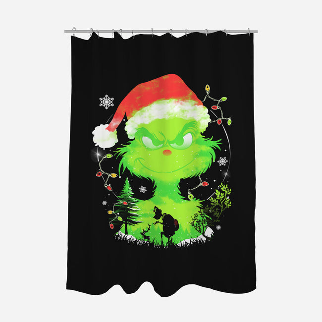 Grinch In The Gloom-None-Polyester-Shower Curtain-constantine2454