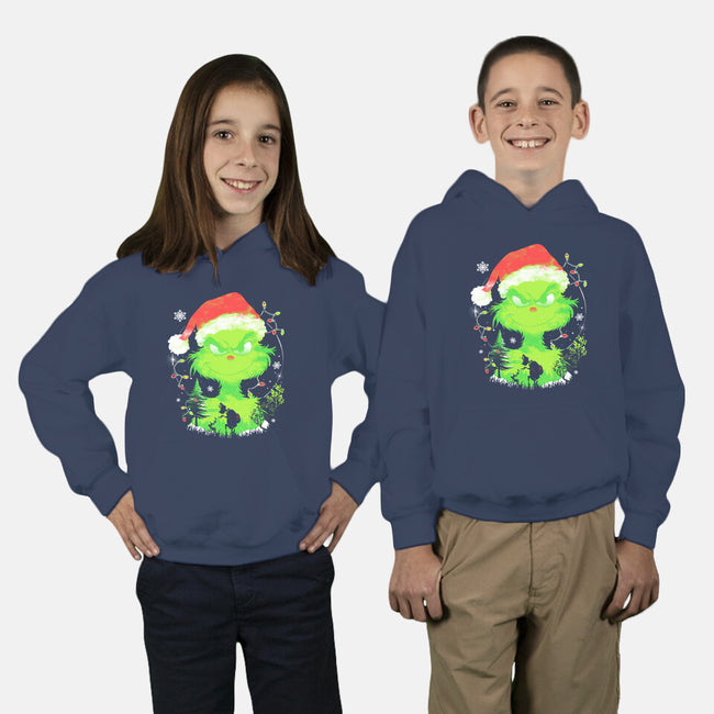 Grinch In The Gloom-Youth-Pullover-Sweatshirt-constantine2454