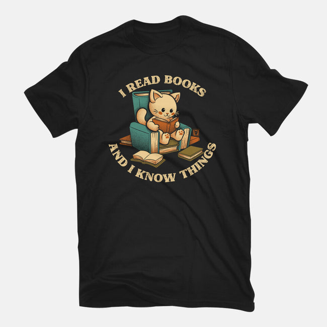 I Read Books And I Meow Things-Mens-Premium-Tee-worlddominationforcats