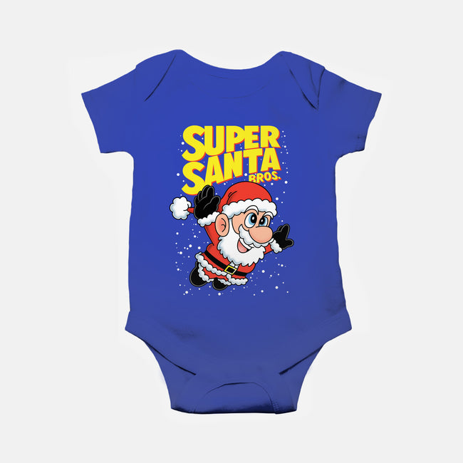 Super Santa Bros-Baby-Basic-Onesie-Barbadifuoco