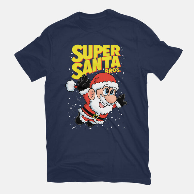 Super Santa Bros-Mens-Heavyweight-Tee-Barbadifuoco