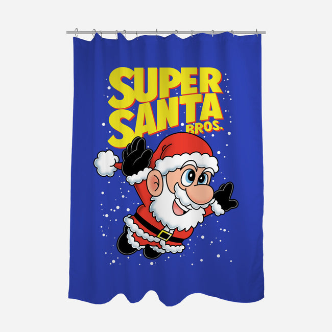 Super Santa Bros-None-Polyester-Shower Curtain-Barbadifuoco