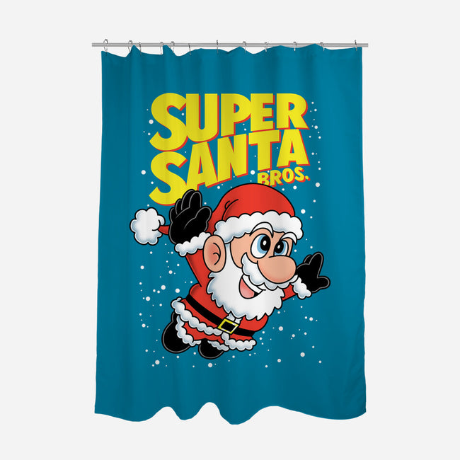 Super Santa Bros-None-Polyester-Shower Curtain-Barbadifuoco