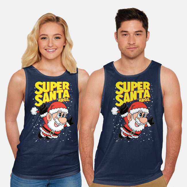 Super Santa Bros-Unisex-Basic-Tank-Barbadifuoco