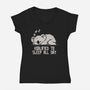 Koalified To Sleep All Day-Womens-V-Neck-Tee-koalastudio