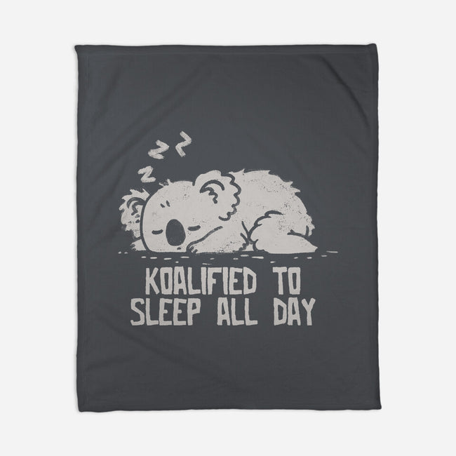 Koalified To Sleep All Day-None-Fleece-Blanket-koalastudio