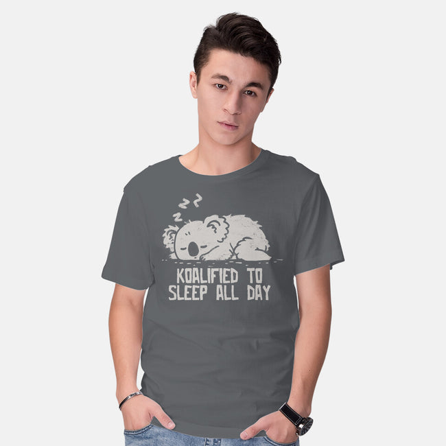 Koalified To Sleep All Day-Mens-Basic-Tee-koalastudio