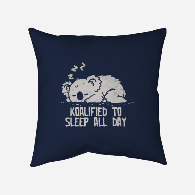 Koalified To Sleep All Day-None-Removable Cover w Insert-Throw Pillow-koalastudio