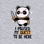 I Paused My Quest To Be Here-Womens-V-Neck-Tee-koalastudio