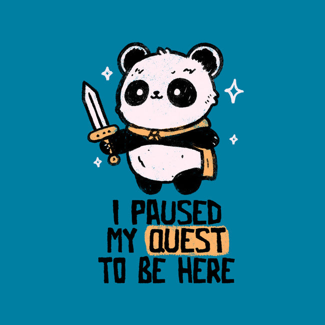 I Paused My Quest To Be Here-Unisex-Basic-Tee-koalastudio