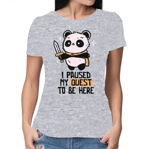 I Paused My Quest To Be Here