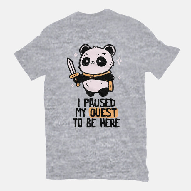 I Paused My Quest To Be Here-Mens-Heavyweight-Tee-koalastudio