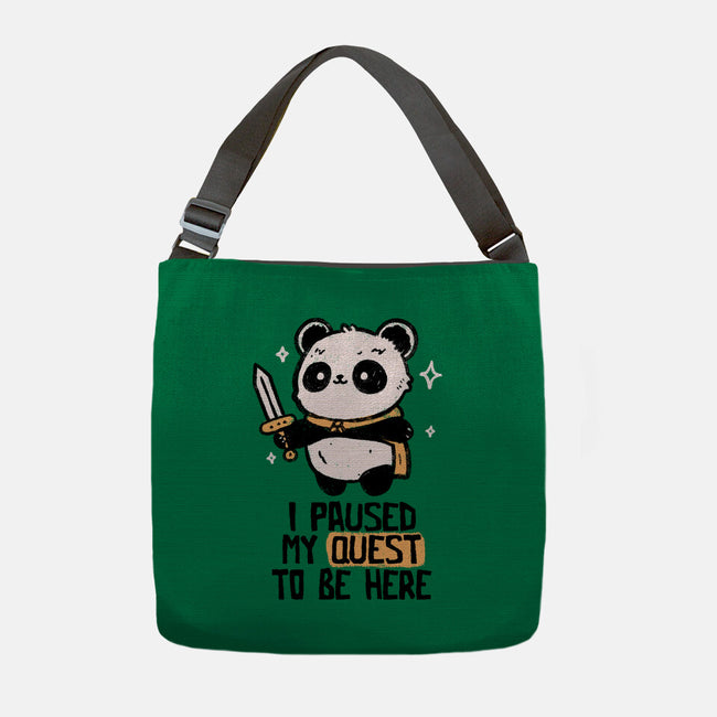 I Paused My Quest To Be Here-None-Adjustable Tote-Bag-koalastudio