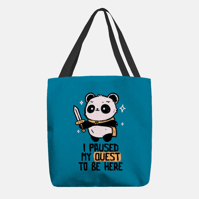 I Paused My Quest To Be Here-None-Basic Tote-Bag-koalastudio