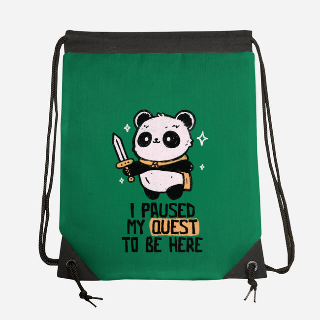 I Paused My Quest To Be Here-None-Drawstring-Bag-koalastudio