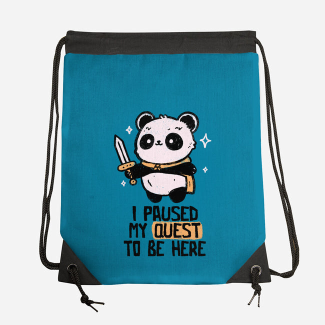 I Paused My Quest To Be Here-None-Drawstring-Bag-koalastudio