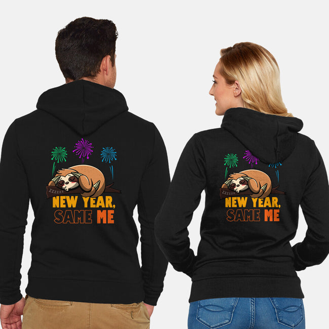 New Year Same Me-Unisex-Zip-Up-Sweatshirt-Boggs Nicolas