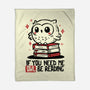 If You Need Me Owl Be Reading-None-Fleece-Blanket-koalastudio