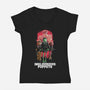 Inglourious Puppets-Womens-V-Neck-Tee-zascanauta