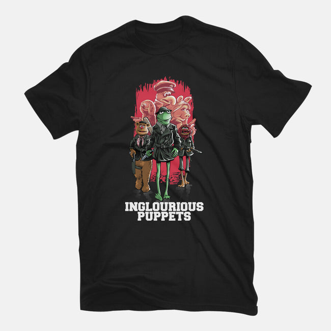 Inglourious Puppets-Unisex-Basic-Tee-zascanauta