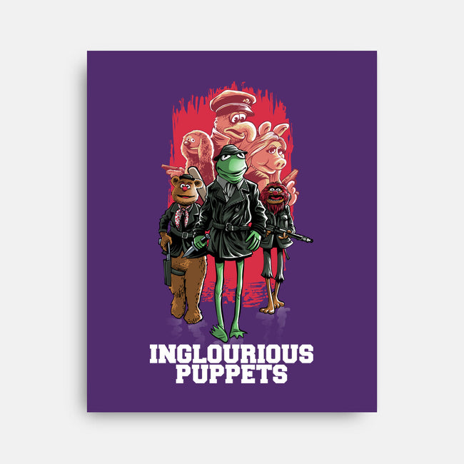 Inglourious Puppets-None-Stretched-Canvas-zascanauta