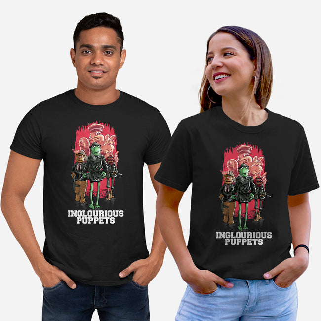 Inglourious Puppets-Unisex-Basic-Tee-zascanauta