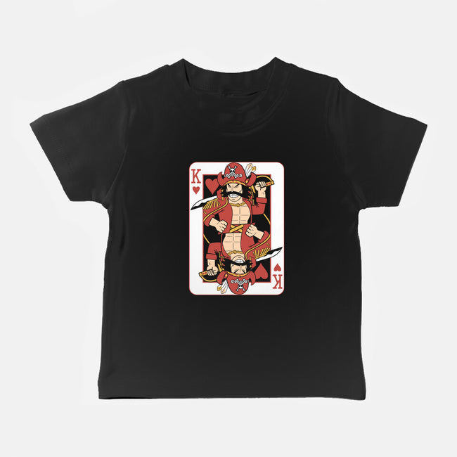 Pirate King Card-Baby-Basic-Tee-naomori