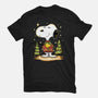 Snoopy's Cozy Christmas-Womens-Fitted-Tee-JamesQJO