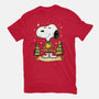 Snoopy's Cozy Christmas-Womens-Fitted-Tee-JamesQJO