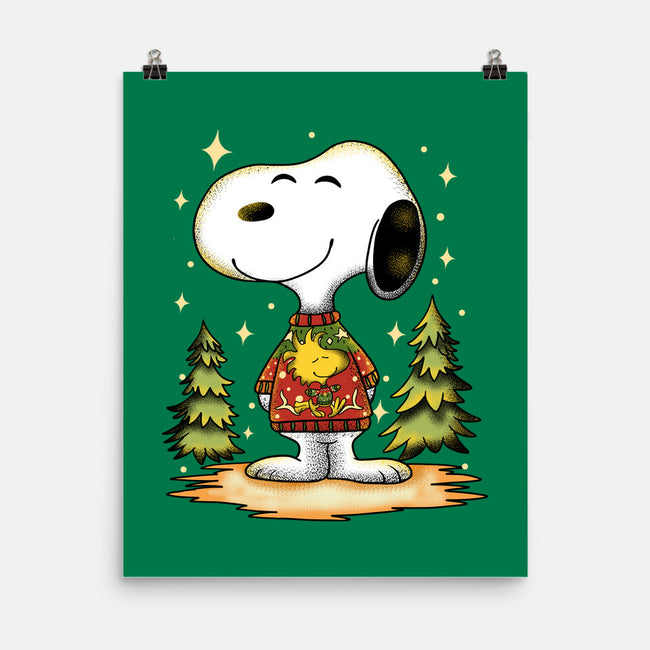 Snoopy's Cozy Christmas-None-Matte-Poster-JamesQJO