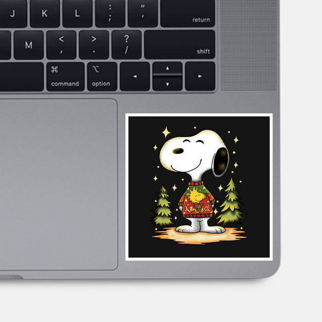 Snoopy's Cozy Christmas-None-Glossy-Sticker-JamesQJO