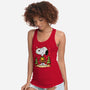 Snoopy's Cozy Christmas-Womens-Racerback-Tank-JamesQJO