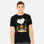 Snoopy's Cozy Christmas-Mens-Heavyweight-Tee-JamesQJO